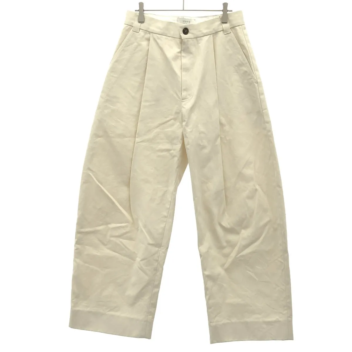 STUDIO NICHOLSON スタジオ ニコルソン PEACHED COTTON TWILL ワイドパンツ SNM-1248
