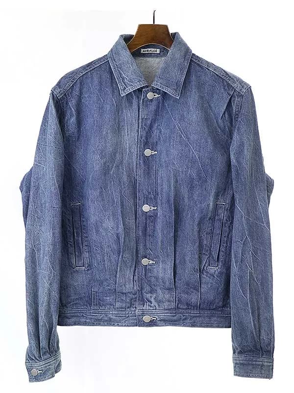 AURALEE オーラリー 22SS SELVEDGE FADED LIGHT DENIM BLOUSON ライトデニムブルゾン