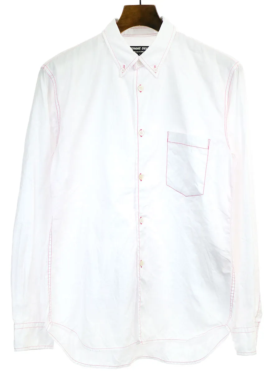 COMME des GARCONS コムデギャルソン オム ドゥ 13SS ステッチデザインコットンシャツ