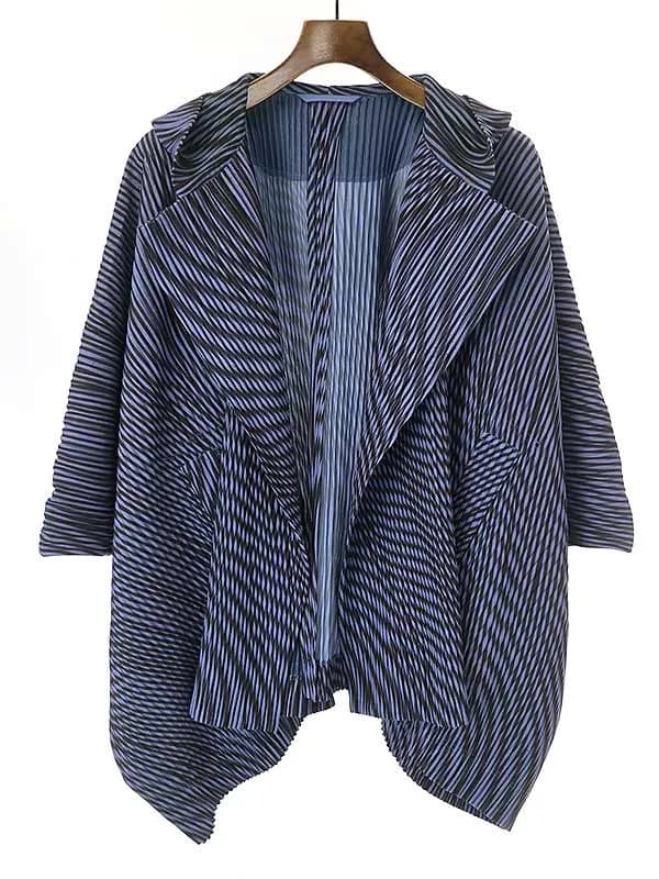 ISSEY MIYAKE オム プリッセ イッセイ ミヤケ 22SS BODY FLOW 総柄プリーツフーデッドジャケット