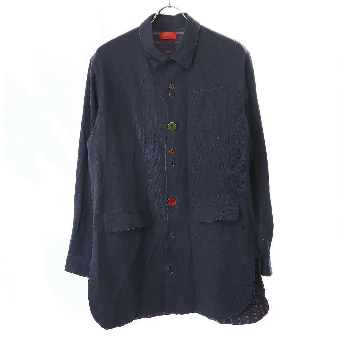 UNDERCOVER アンダーカバー 16SS but beautiful 復刻 ロングウールフランネルシャツジャケット