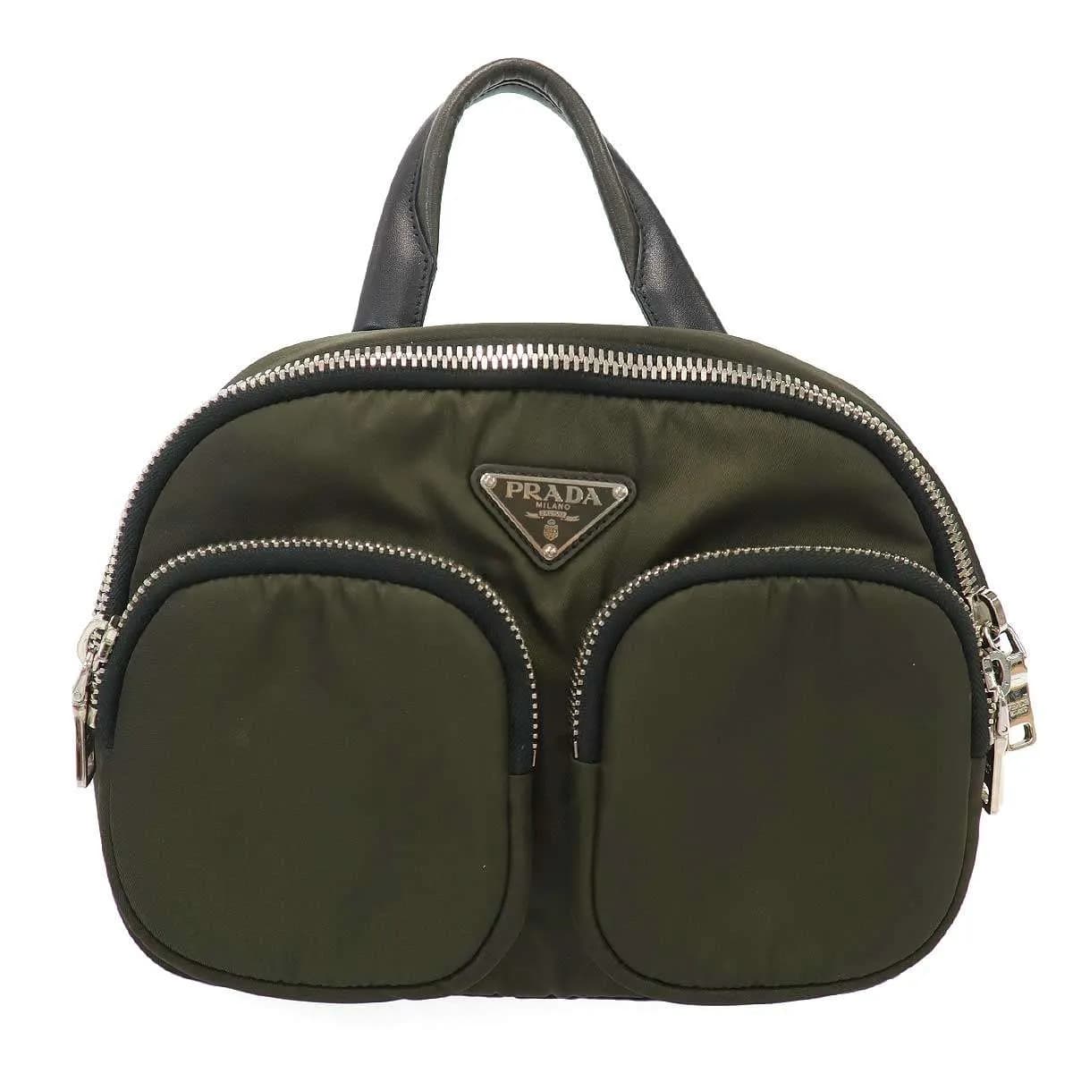 PRADA プラダ ロゴプレートナイロン バックパック 1BZ049