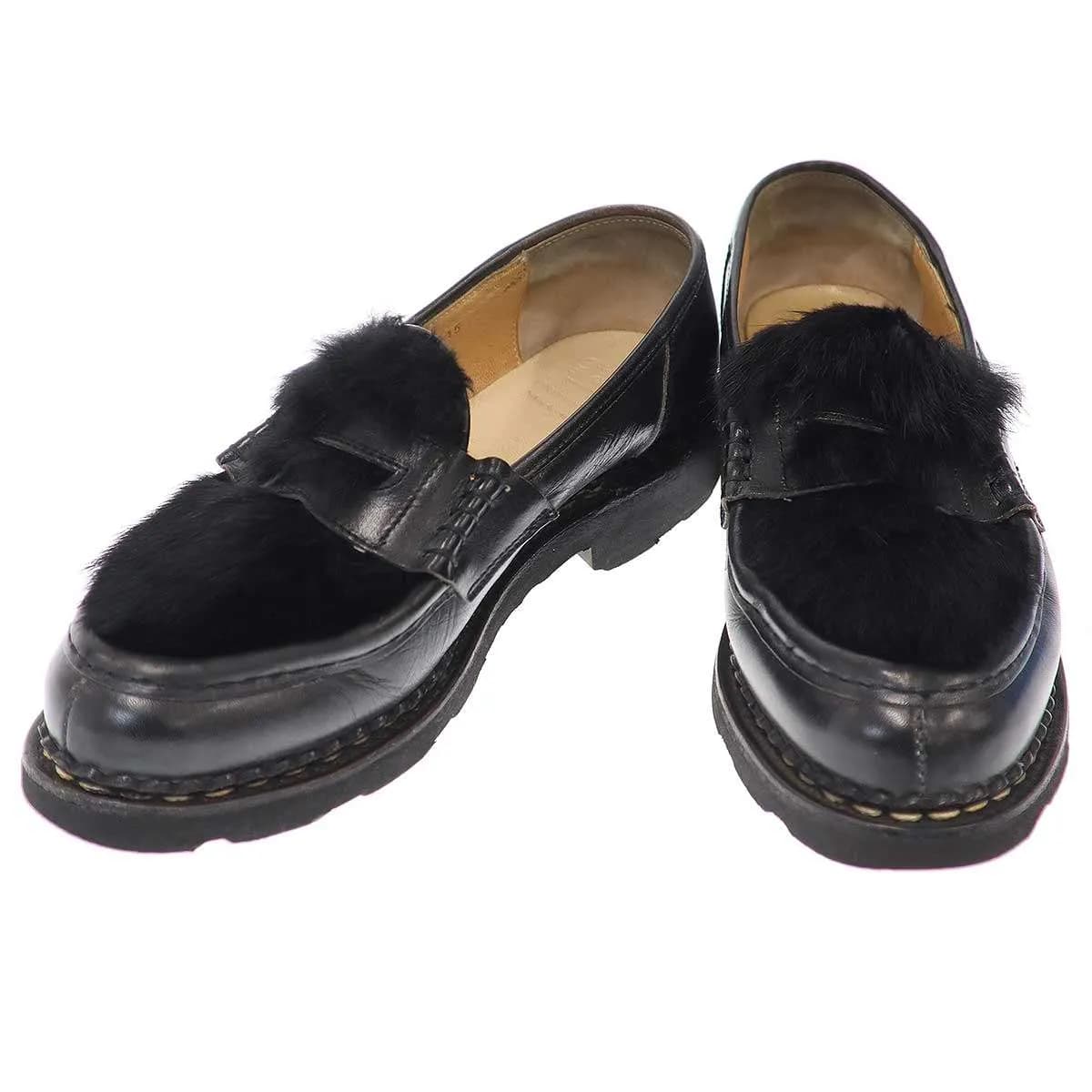 Paraboot パラブーツ REIMS ランス ラビットファーレザーローファー 46838