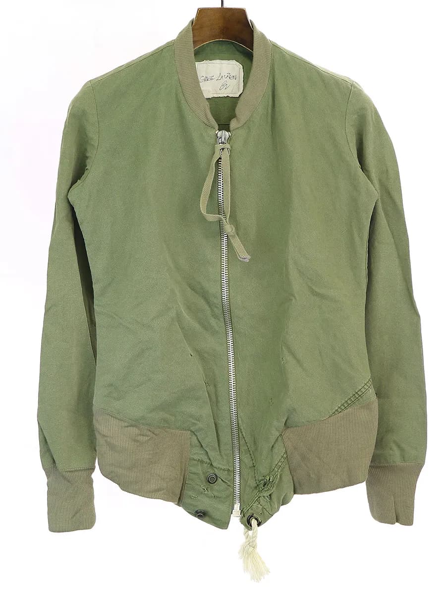 Greg Lauren グレッグ ローレン 15AW ダメージ加工リメイクジップアップブルゾン