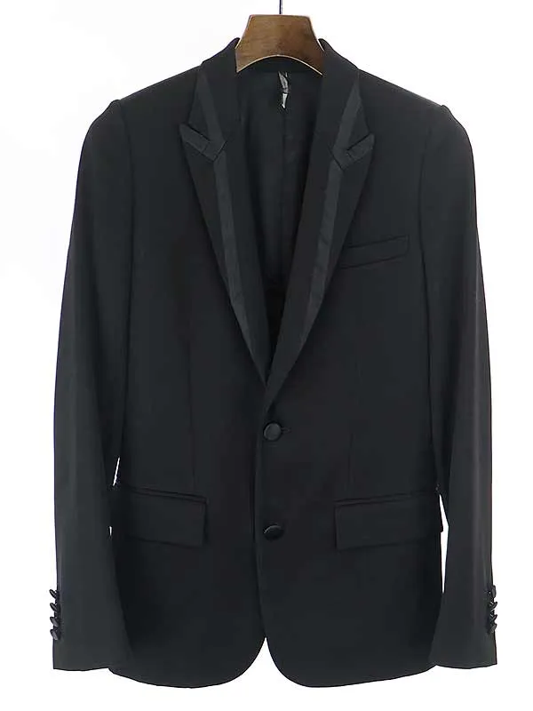 Dior HOMME ディオールオム 08AW PETIT ラペル切替スモーキングテーラードジャケット