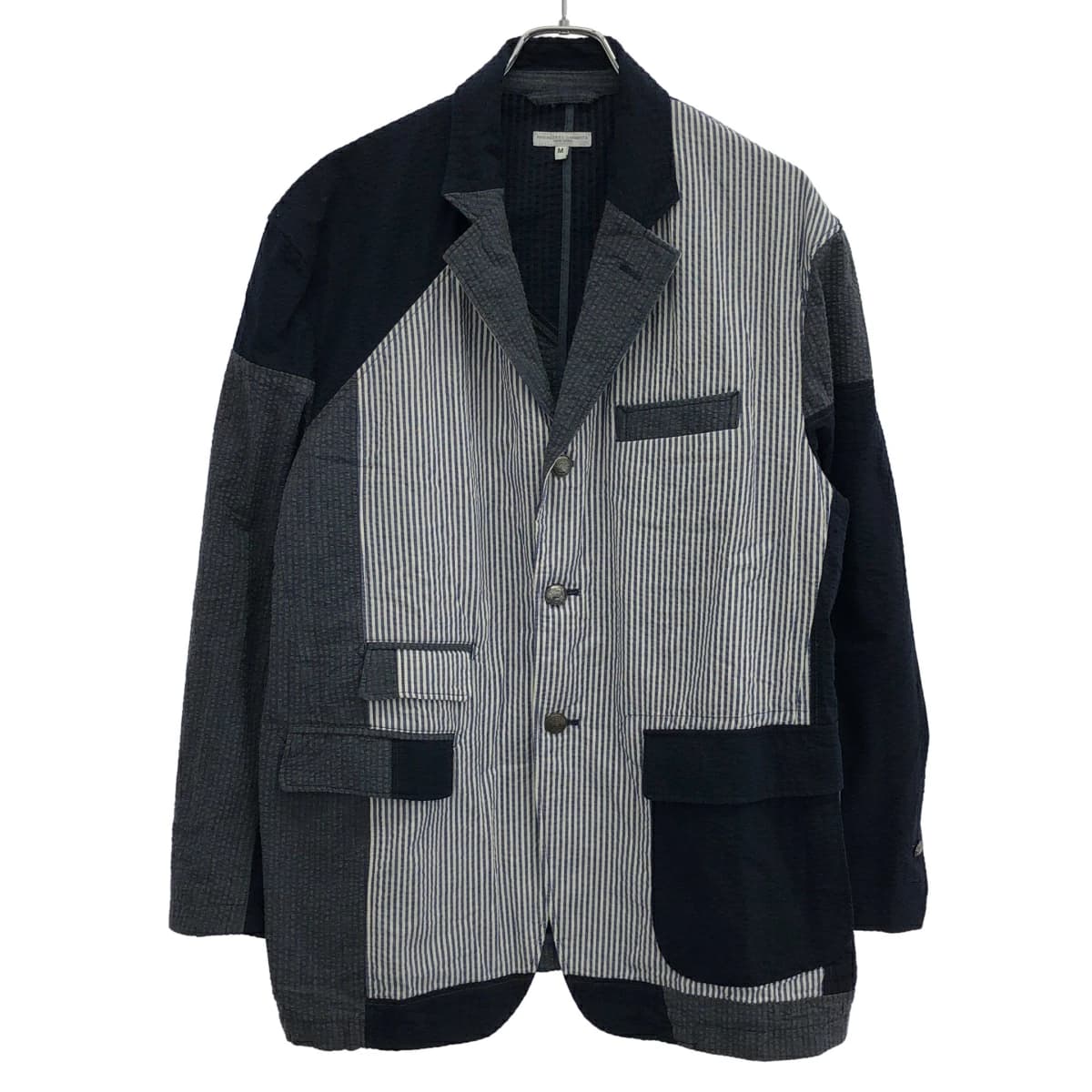 Engineered Garments エンジニアドガーメンツ 24SS BEAMS PLUS別注 シアサッカーパッチワークブレザージャケット