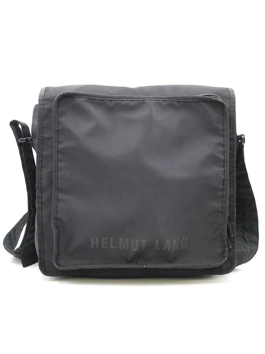 HELMUT LANG ヘルムート ラング ロゴプリントショルダーバッグ メッセンジャーバッグ