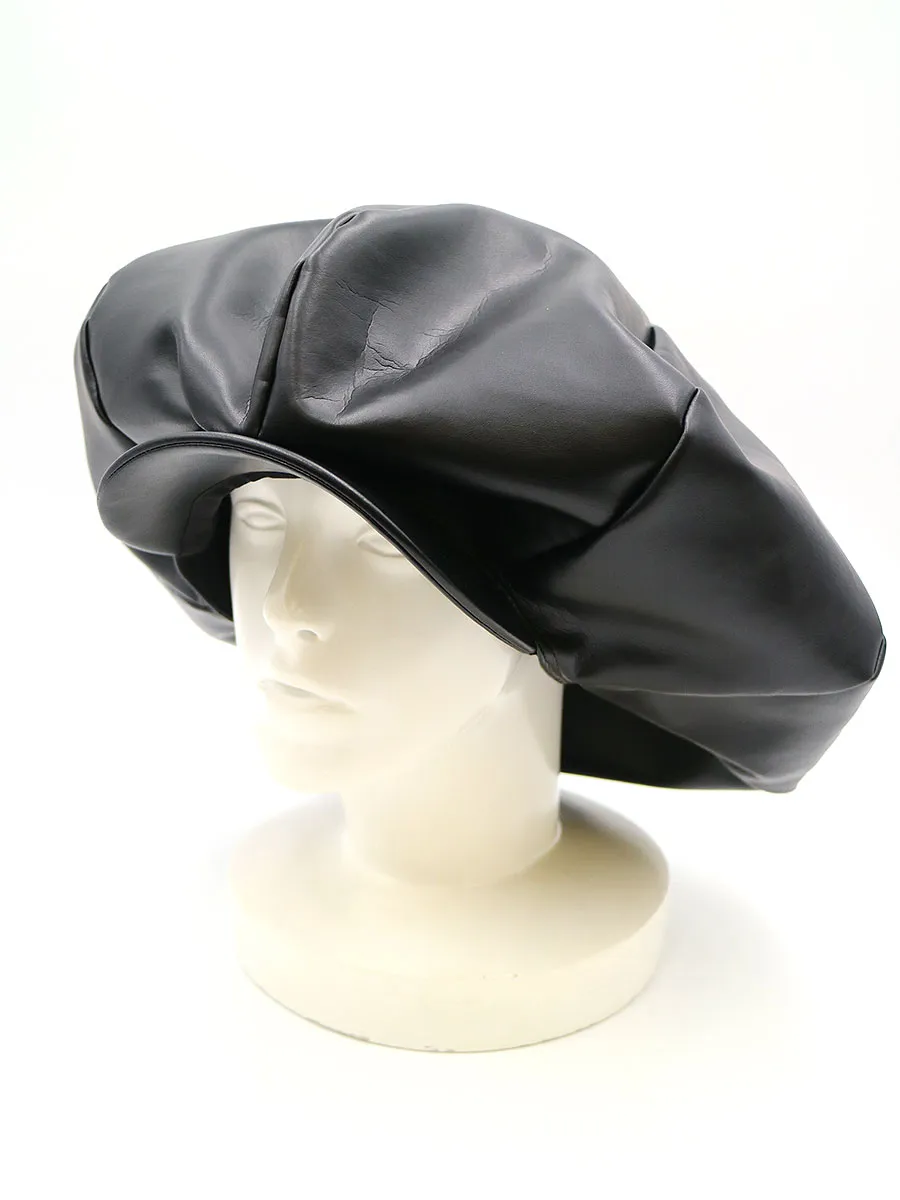 COMME des GARCONS コムデギャルソンオムプリュス 16SS LOOK8 フェイクレザービックキャスケット
