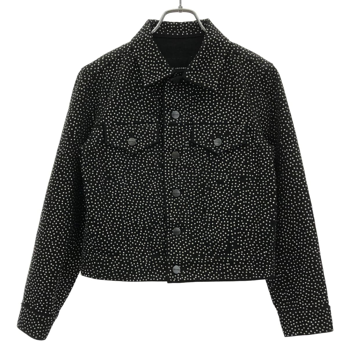 MARC JACOBS マーク ジェイコブス THE GLAM STUDS SHRUNKEN TRUCKER ラインストーントラッカージャケット 2F4RJC015D12-001