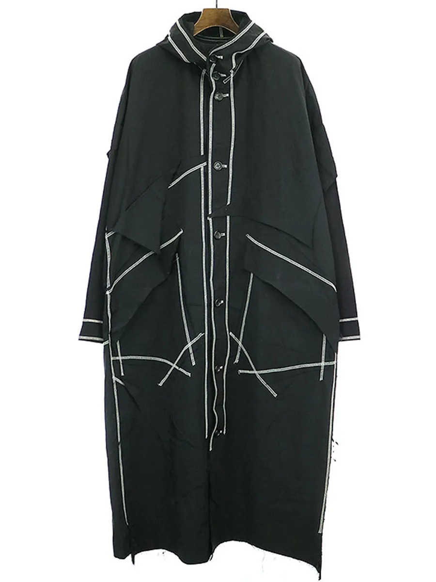 sulvam サルバム 18AW ステッチナイロンフードコート