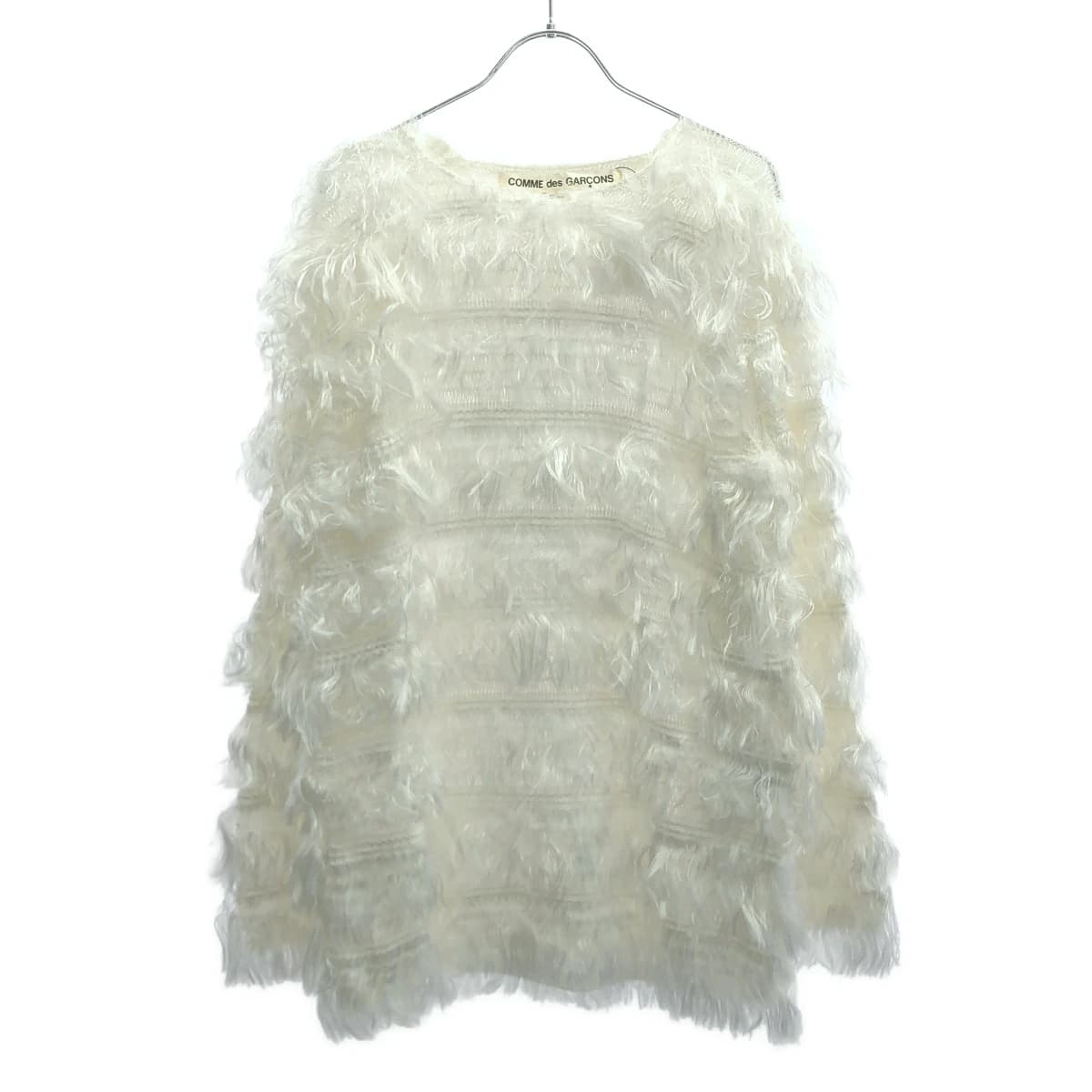 COMME des GARCONS コムデギャルソン 25SS コットンレーヨンフェザーニットセーター GO-N001