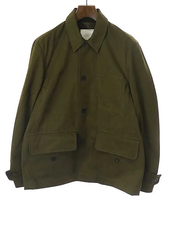 STUDIO NICHOLSON スタジオ ニコルソン 19AW KOKU PEACHED TWILL WINTER FILD JACKET ミリタリーフィールドジャケット