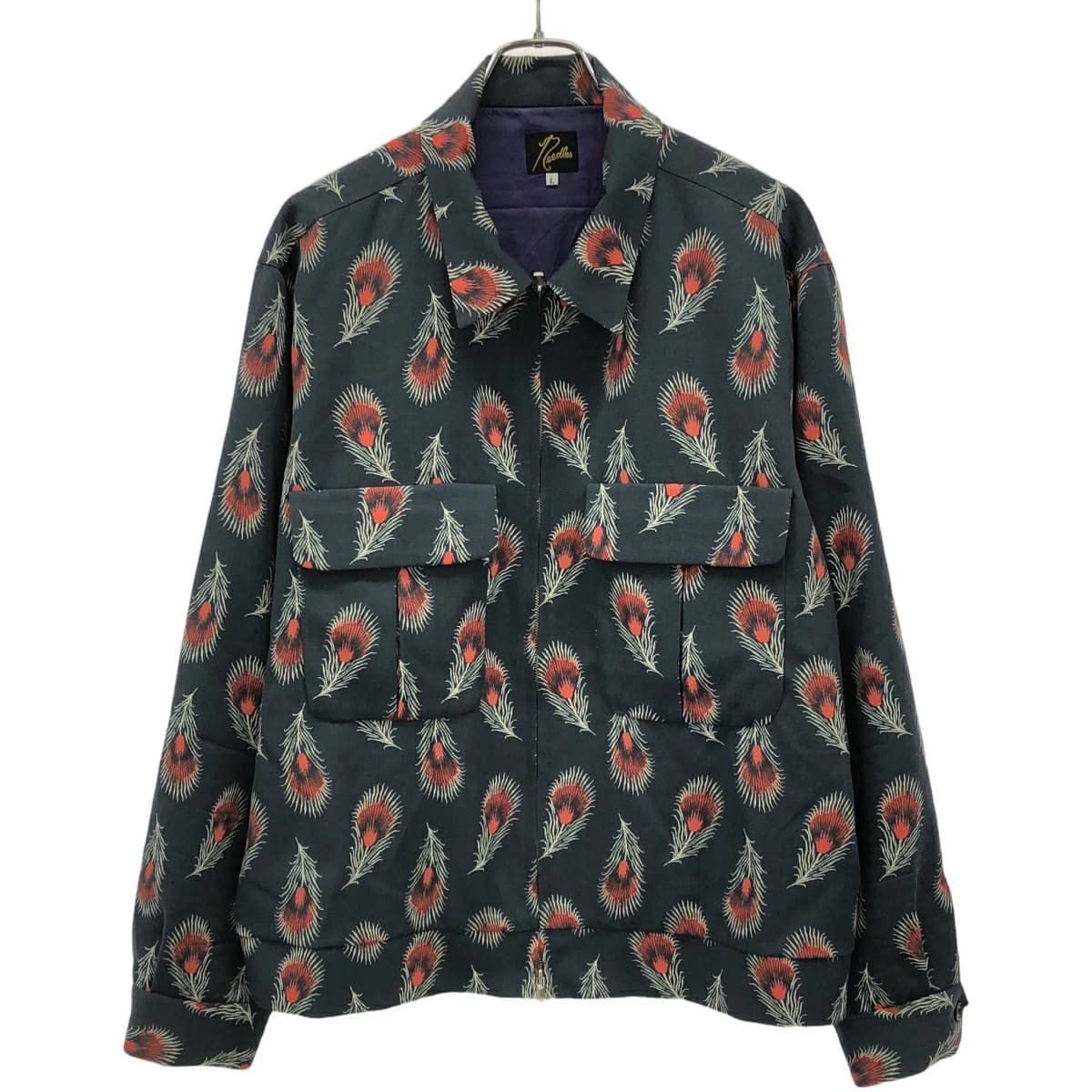NEEDLES ニードルズ 23AW SPORT JACKET フェザープリント スポーツジャケット