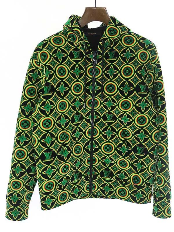 LOUIS VUITTON ルイヴィトン 21SS Monogram Flower Zip-Through Hoodie モノグラムフラワージップフーディ