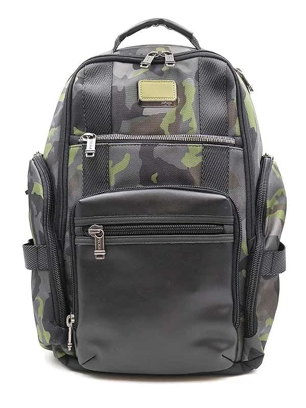 TUMI トゥミ レザーコンビカモフラージュ柄バックパック