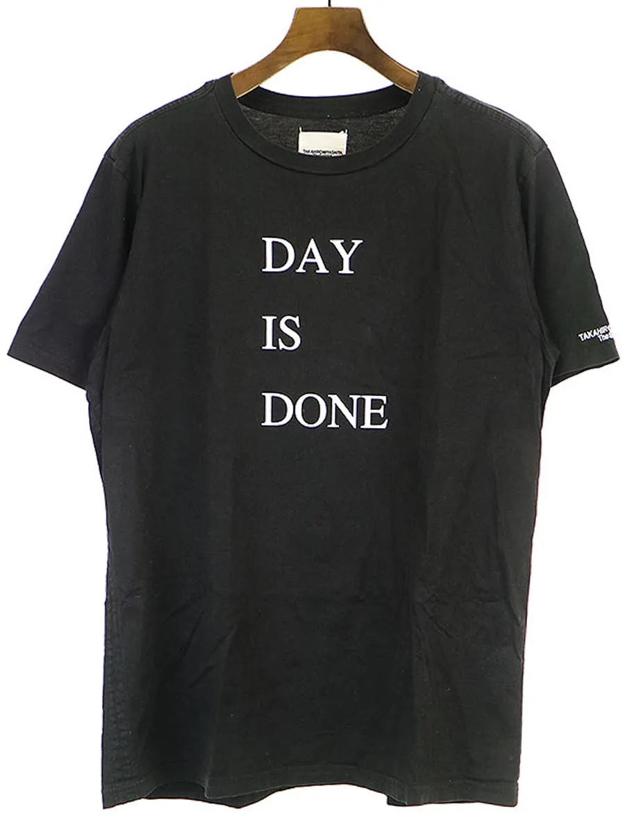 TAKAHIROMIYASHITA The SoloIst. タカヒロミヤシタ ザ ソロイスト 19AW DAY IS DONEプリントTシャツ