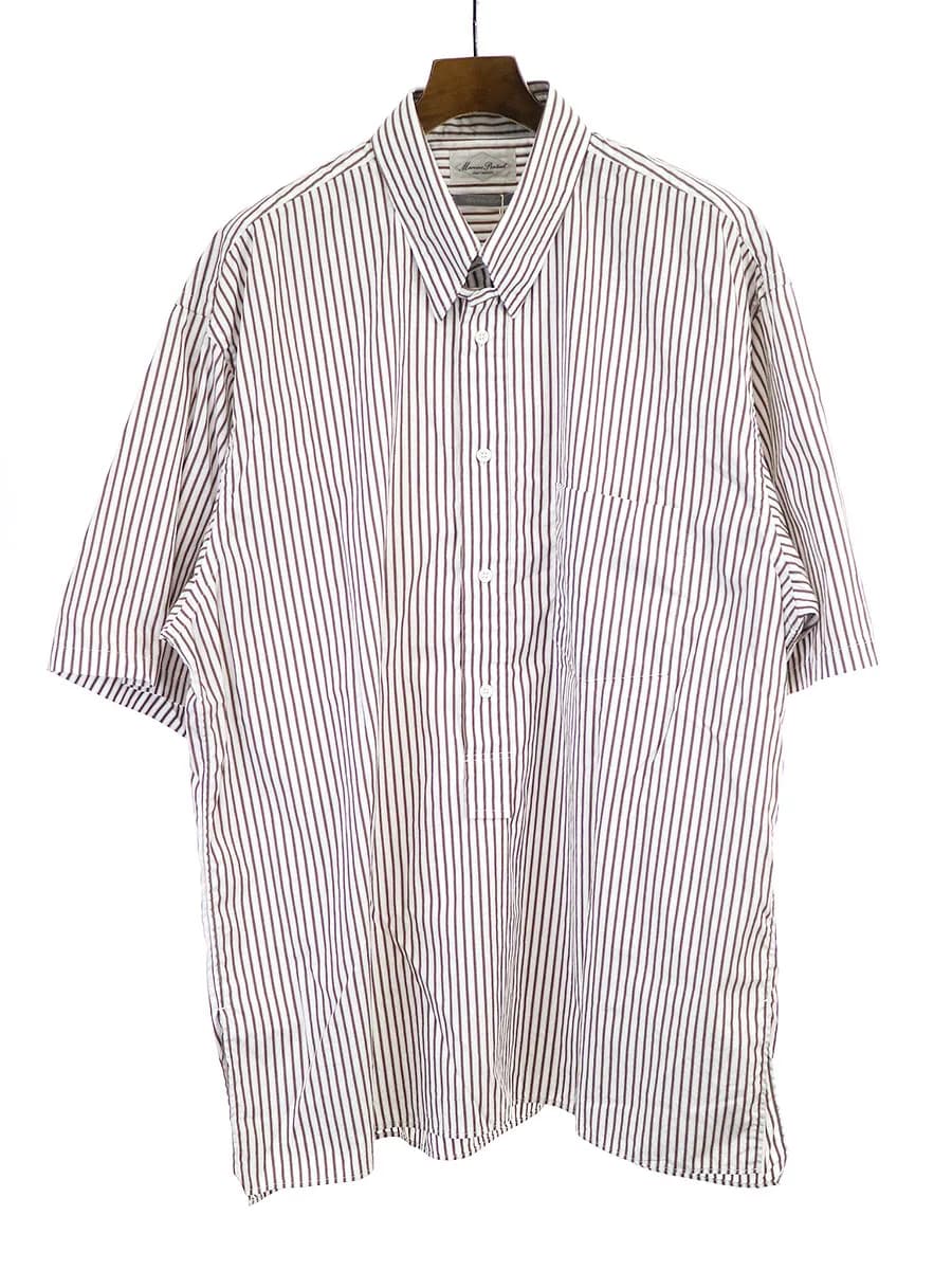 Marvine Pontiak Shirt Makers マービンポンティアック 19SS Tab Color Shirt タブカラープルオーバーシャツ