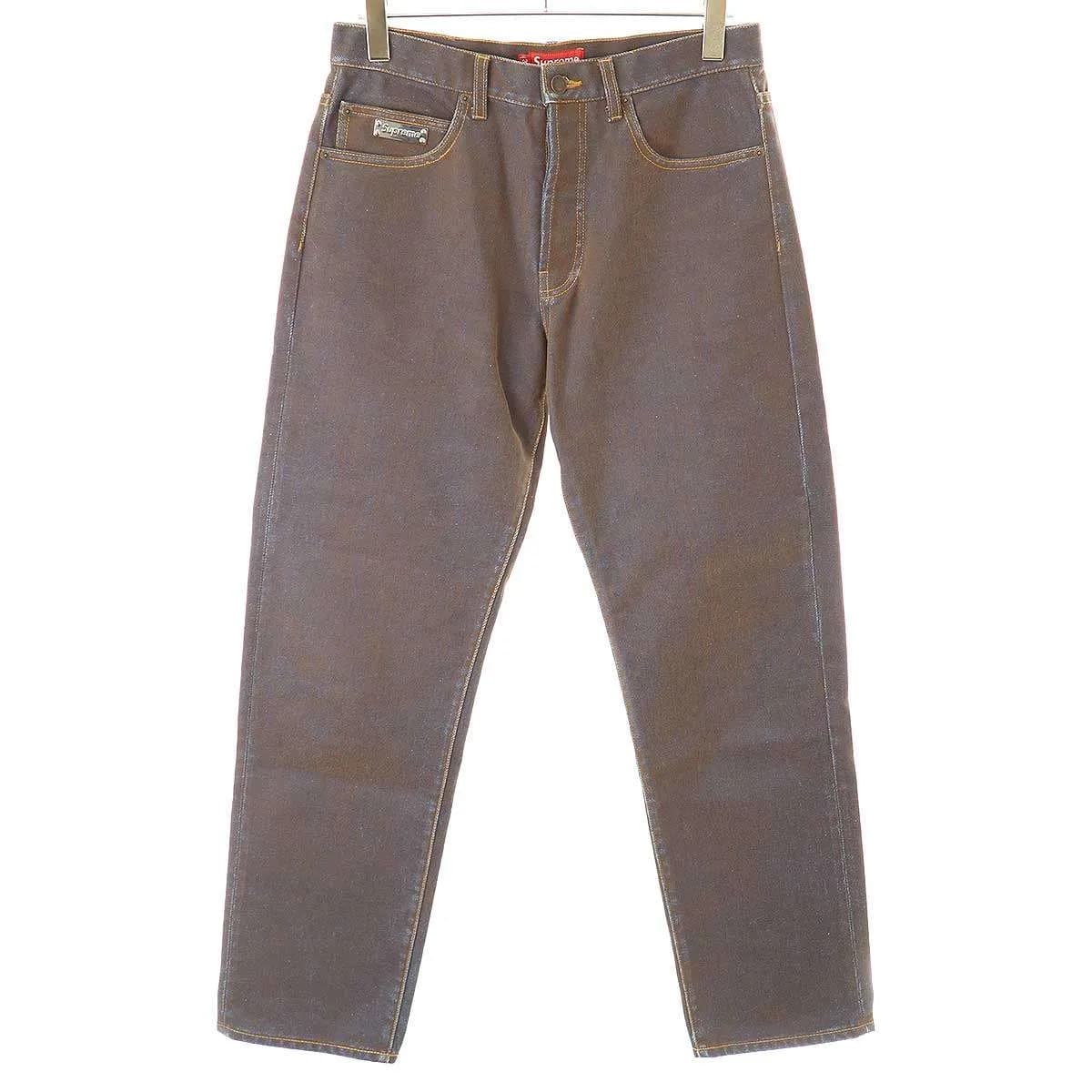 Supreme シュプリーム 23SS Flocked Regular Jean デニムパンツ