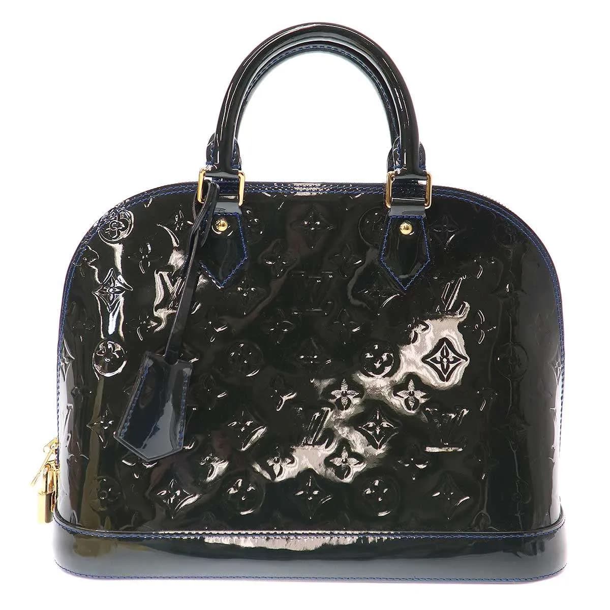 LOUIS VUITTON ルイヴィトン 2013 Alma Vernis PM アルマ ヴェルニ モノグラムパテントバッグ M91612