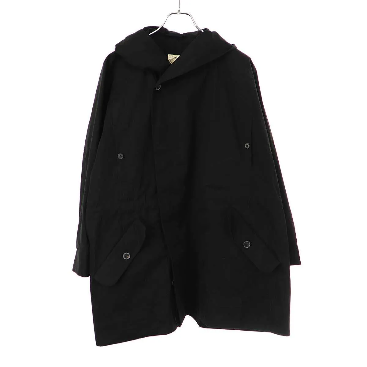 JAN-JAN VAN ESSCHE ヤンヤンバンエシュ PARKA #10 BLACK COATED TWILL コットンツイルフーデッドジャケット パーカー