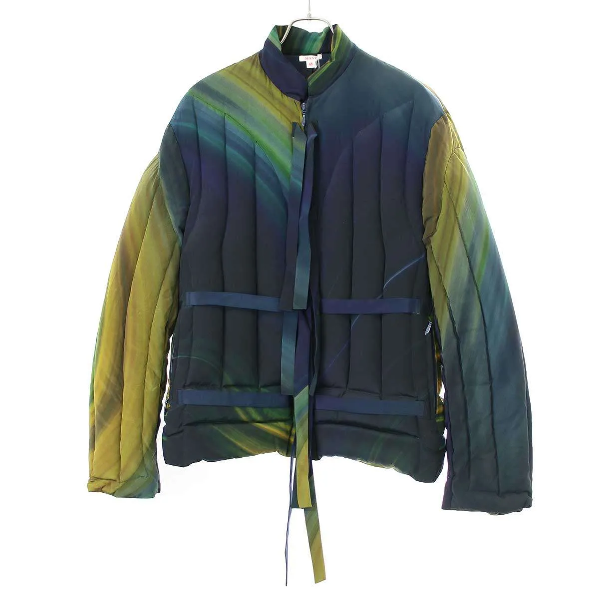 MASU エムエーエスユー 20AW MARBLE PRINT DOWN JACKET マーブルプリントダウンジャケット
