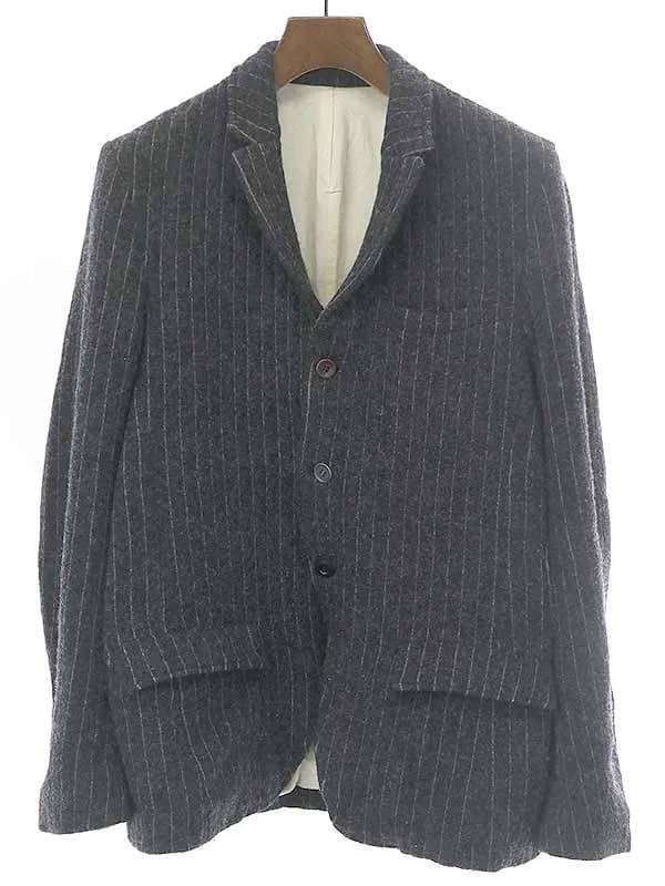 UNDERCOVER アンダーカバイズム 13AW カシミヤ混ウールストライプセットアップ