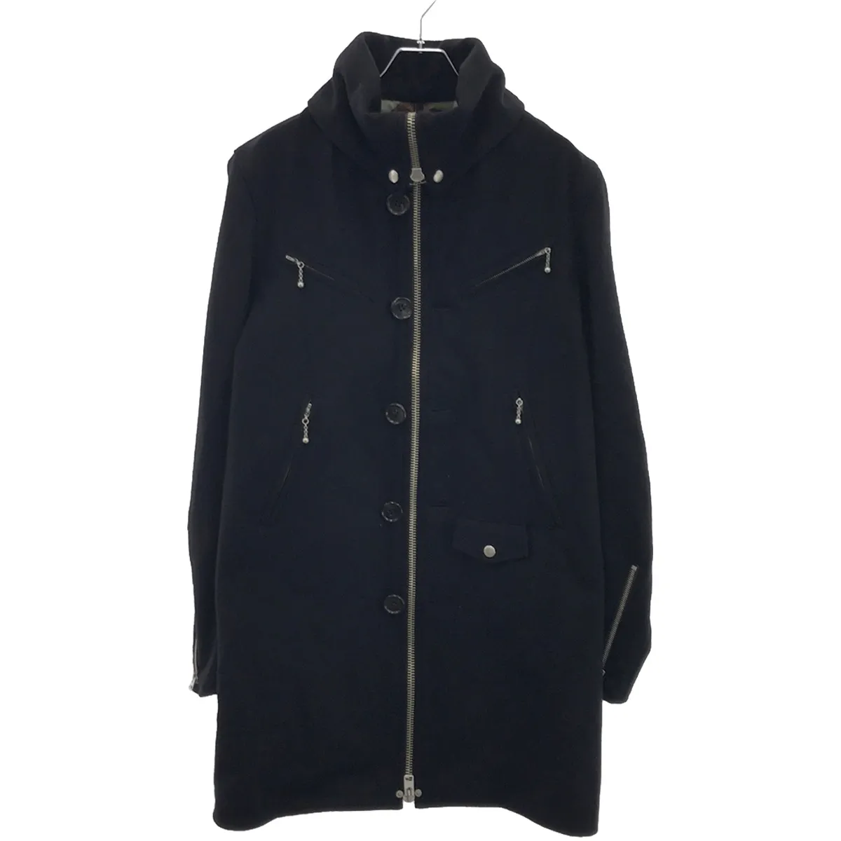 COMME des GARCONS ジュンヤワタナベ コムデギャルソンマン 07AW ウールジップアップコート WT-C019