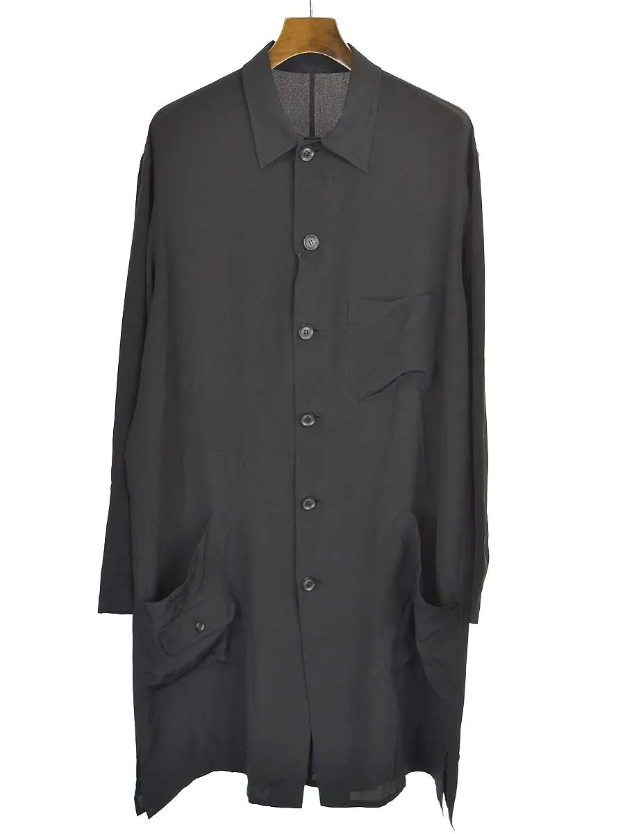 Yohji Yamamoto ヨウジヤマモトプールオム 21SS ダブルシルクアウトパーツブラウス