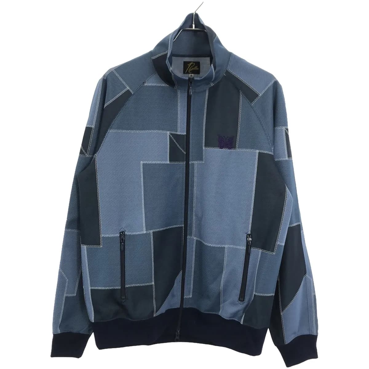 NEEDLES ニードルズ 21SS TRACK JACKET - POLY JQ パッチワークジャガードトラックジャケット