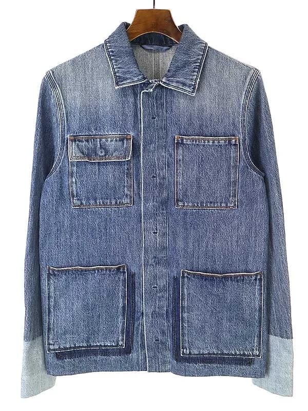 VALENTINO バレンティノ 16SS パッチワークデザインデニムカバーオールジャケット