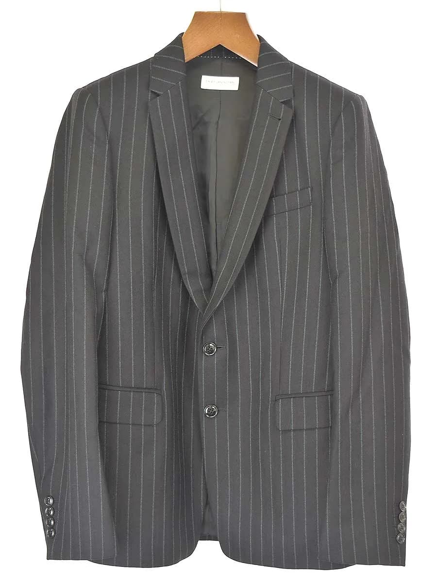 DRIES VAN NOTEN ドリスヴァンノッテン THRIE ESTAITS ストライプ2Bテーラードジャケット