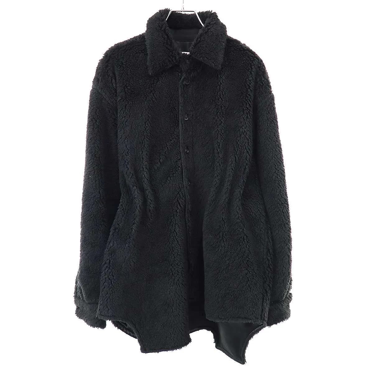 Maison Margiela メゾン マルジェラ 24SS Fleece Overshirt テディフェイクファーオーバーサイズシャツ S50FP0026 S25615