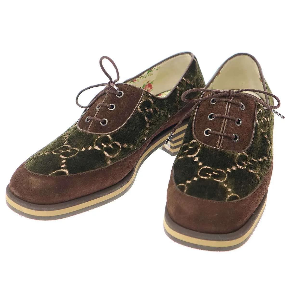 GUCCI グッチ GG ベルベットシューズ
