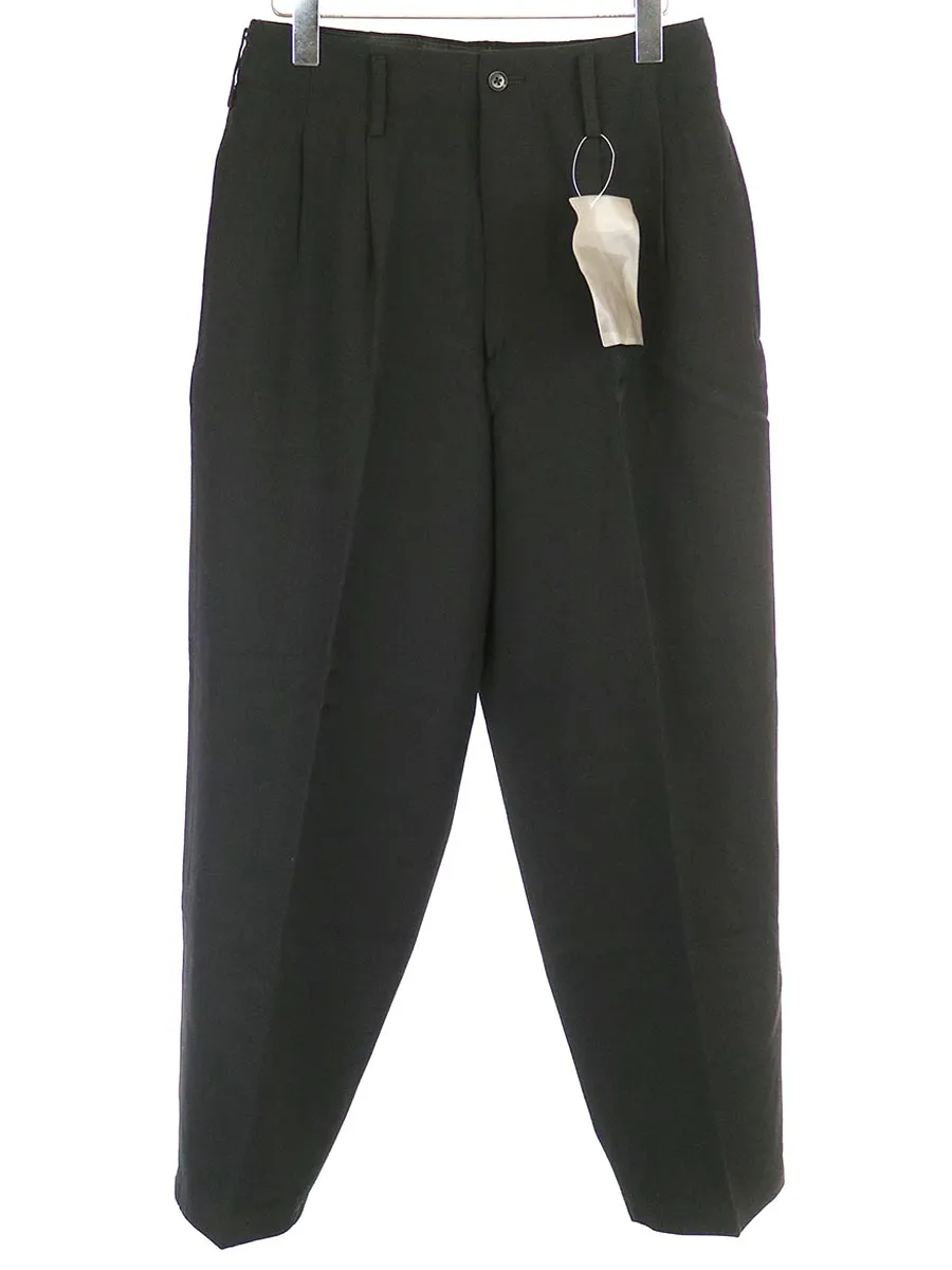 Yohji Yamamoto ヨウジヤマモト プールオム 2000AW 2タックウールギャバジンパンツ