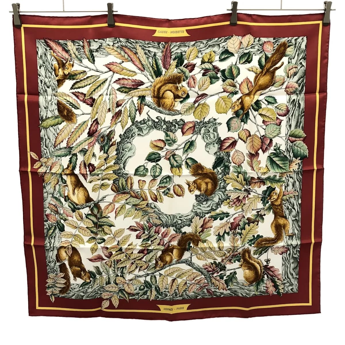 HERMES エルメス カレ90 CASSE NOISETTE くるみ割り スカーフ
