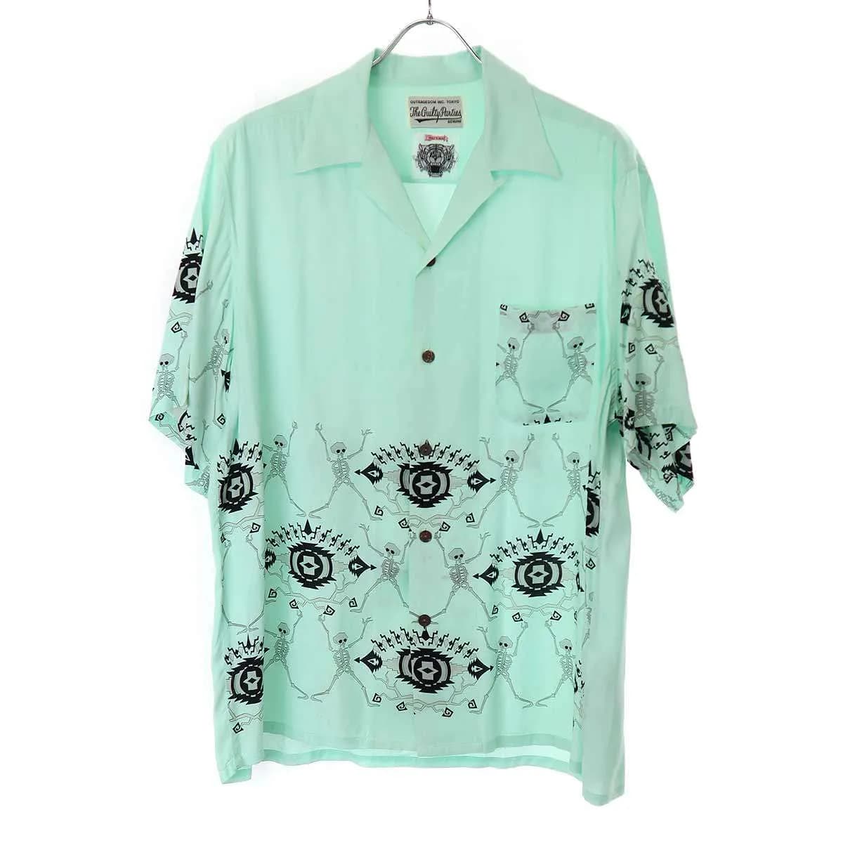 WACKO MARIA ワコマリア×ウルフズヘッド 23SS S/S HAWAIIAN SHIRT ハワイアンシャツ