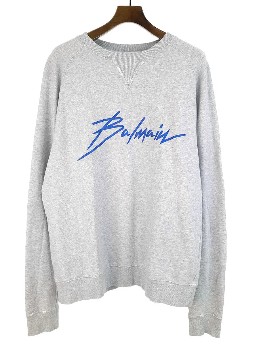 BALMAIN HOMME バルマン オム 19AW ロゴデザイントレーナー