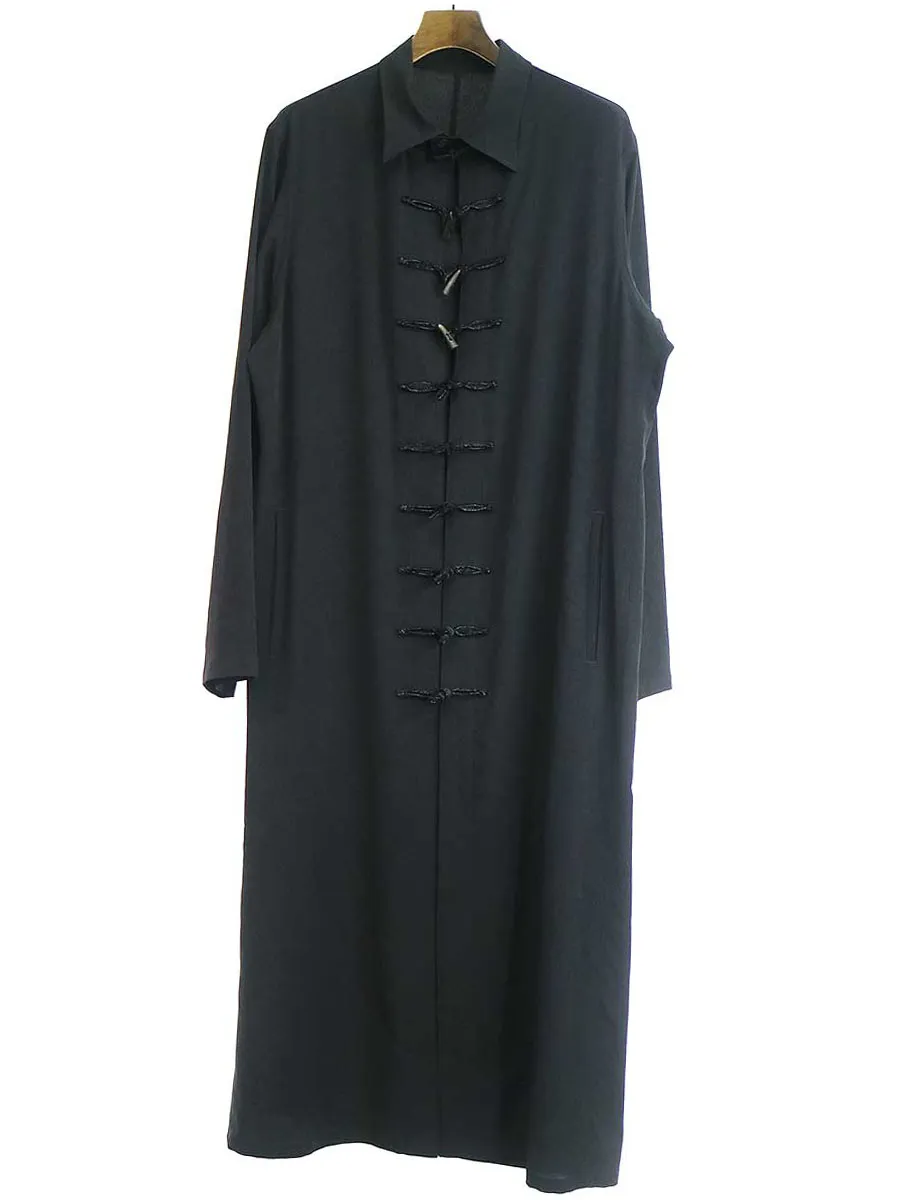 Yohji Yamamoto ヨウジヤマモト プール オム 20SS LOOK33 スーパーロングチャイナボタンシャツ