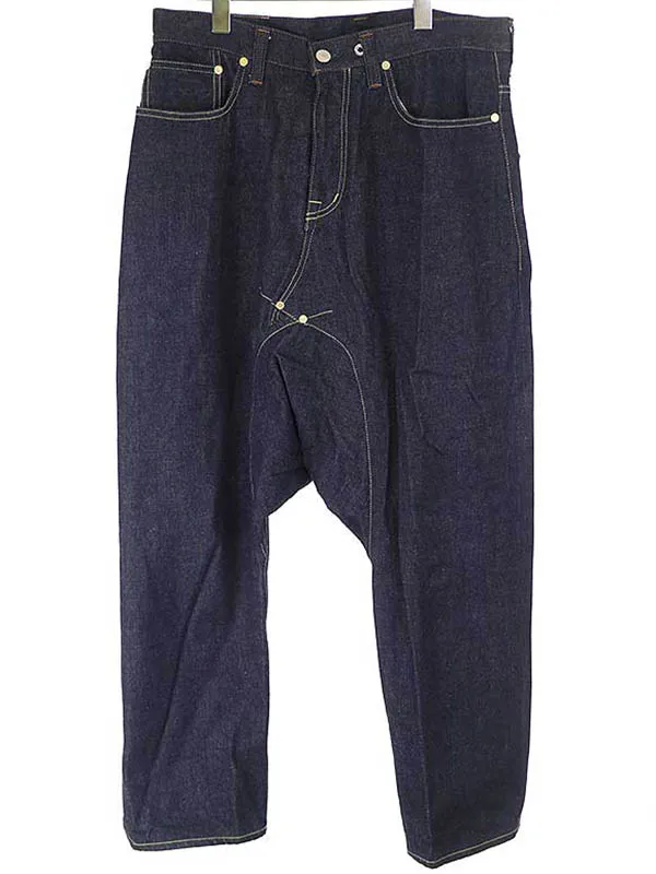 GANRYU フミト ガンリュウ 20SS サルエルクロップドデニムパンツ