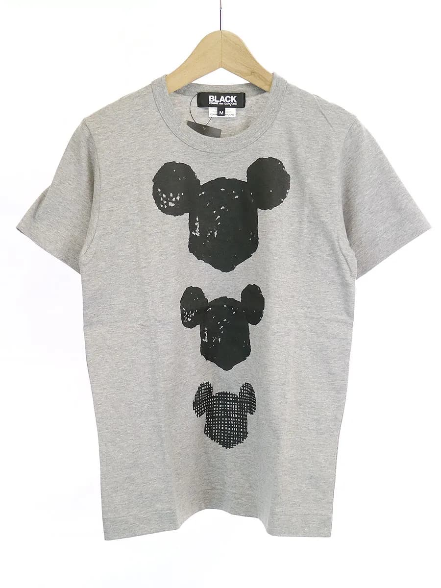 COMME des GARCONS ブラック コムデギャルソン Disney 11SS ミッキーマウスシルエットTシャツ