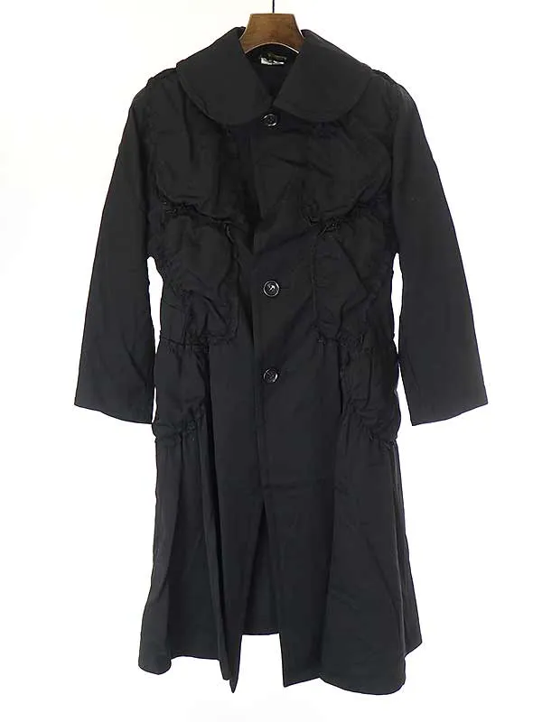 COMME des GARCONS コムデギャルソン 10AW ラウンドカラーシャーリングパッチワークコート
