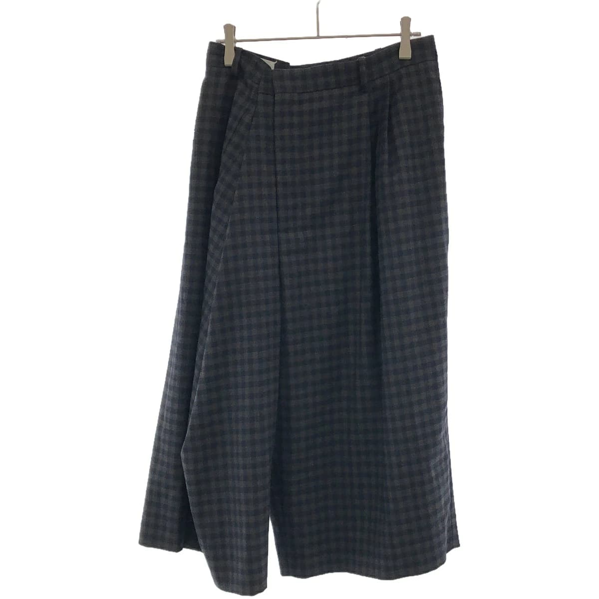 Maison Margiela メゾン マルジェラ 19AW チェック柄クロップドラップパンツ