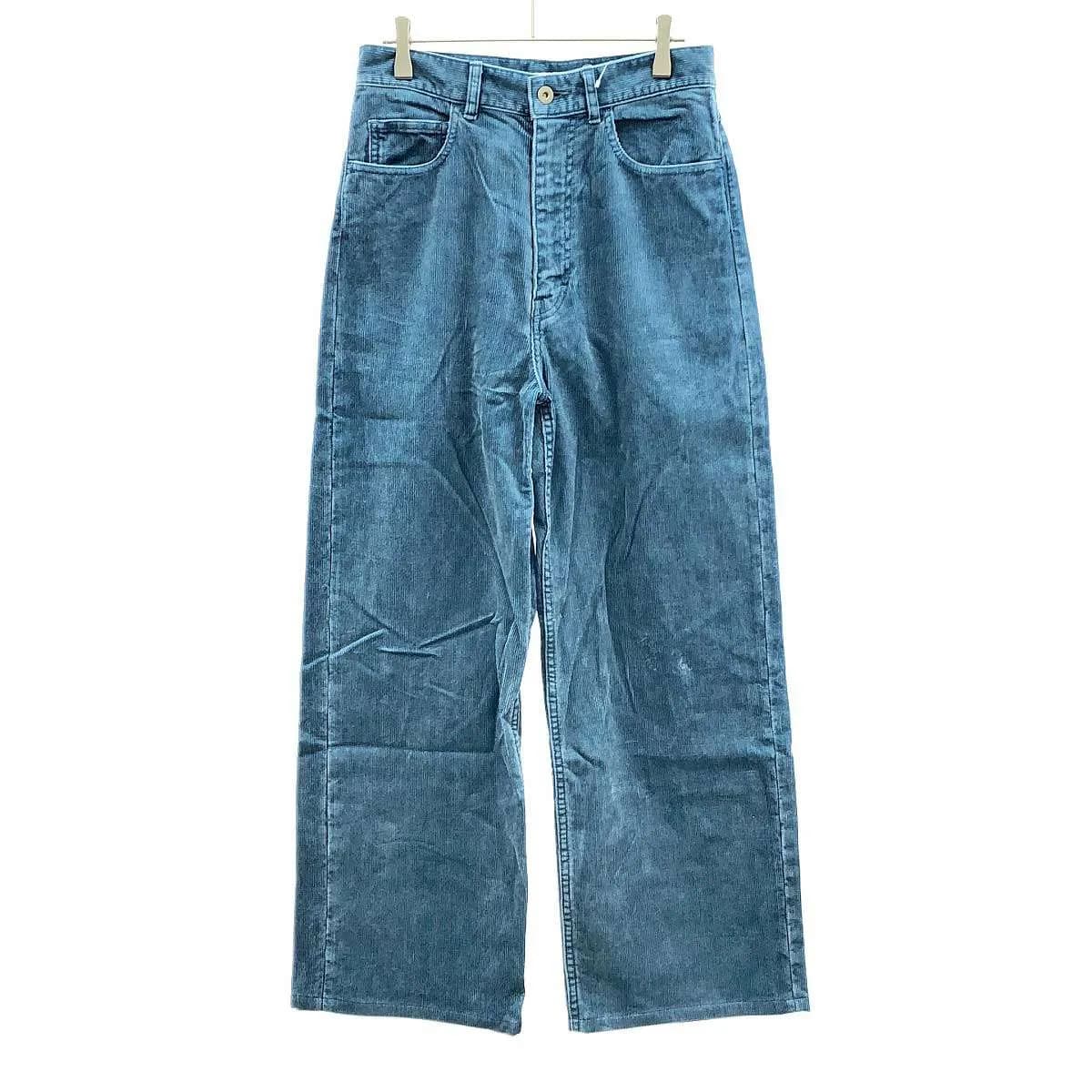 AURALEE オーラリー 25SS PIGMENT DYE FINX CORDUROY WIDE 5P PANTS コーデュロイワイドパンツ A25SP03PD