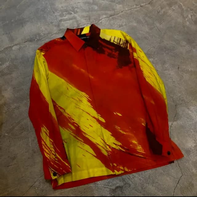 ISSEY MIYAKE ISSEY MIYAKE MEN 19AW マルチカラーフライフロントシャツ