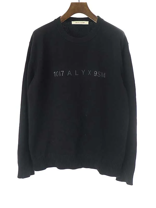 ALYX アリクス 22SS ロゴプリントクルーネックニットセーター