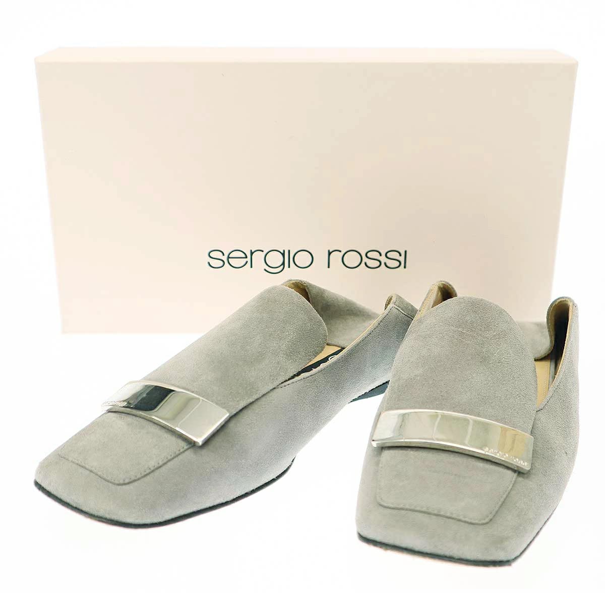 sergio rossi セルジオ ロッシ SR1 スエードフラットシューズ