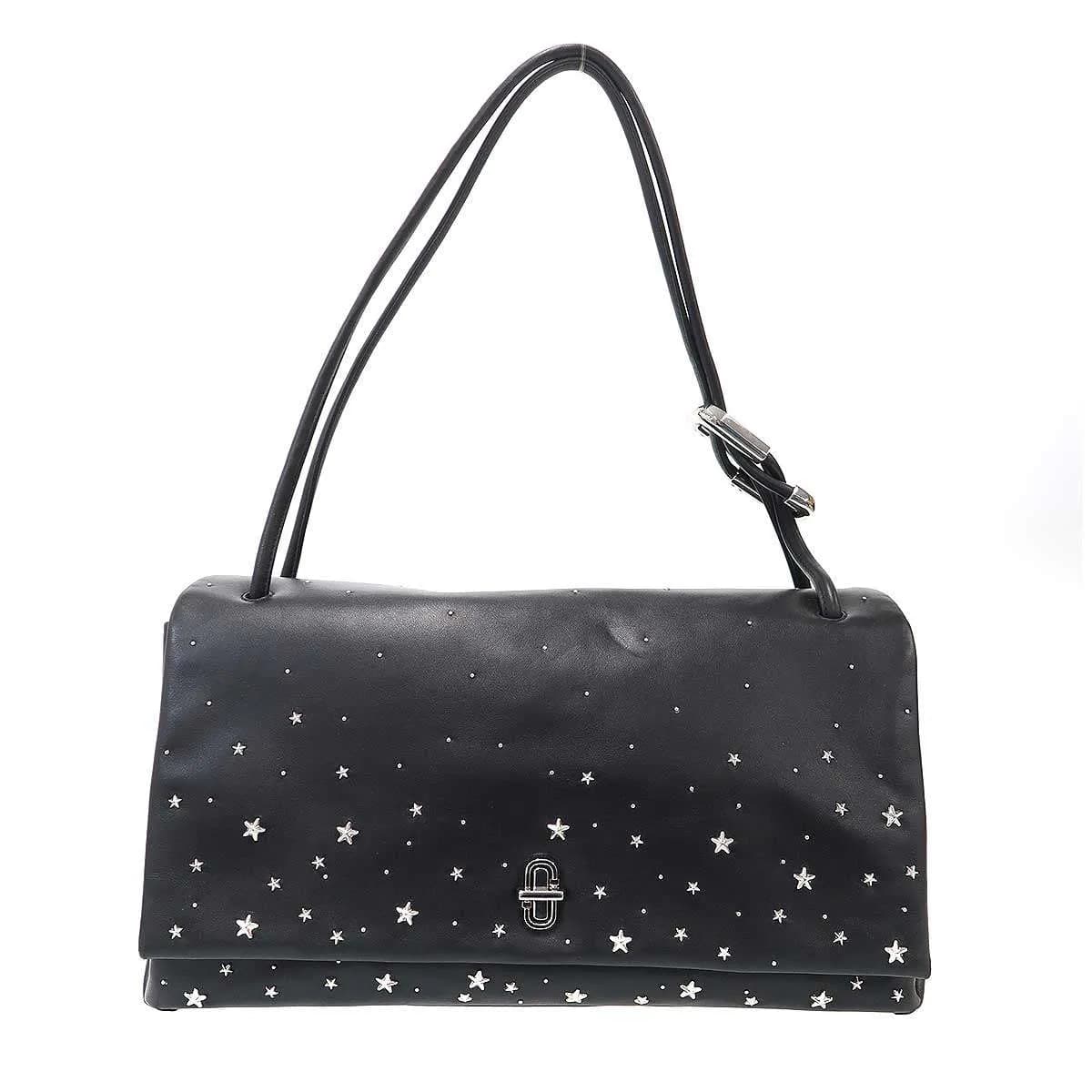 MARC JACOBS マーク ジェイコブス ザスター スタアデッド レザーデュアルショルダーバッグ
