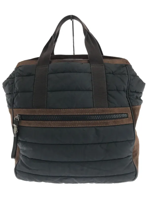 MONCLER モンクレール スウェードコンビナイロンダウンバッグ