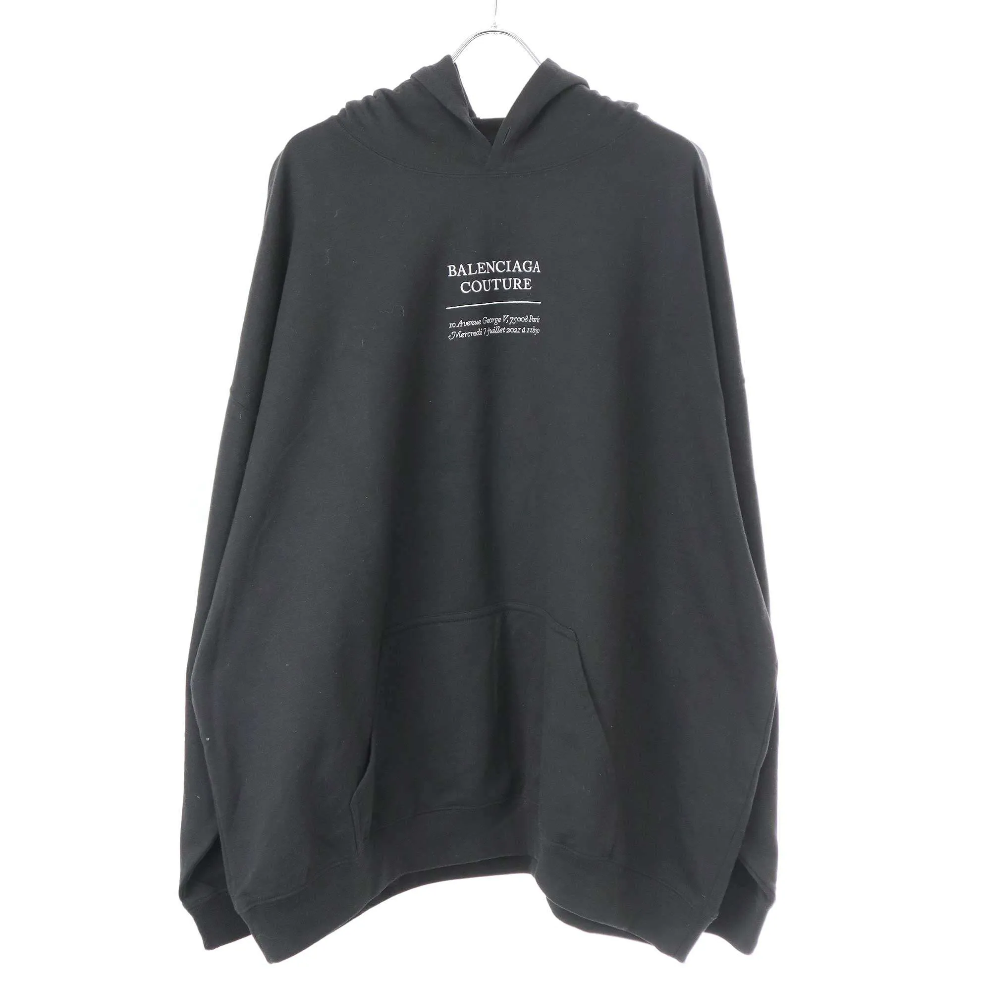 BALENCIAGA バレンシアガ 21AW Couture Hoodie プルオーバーパーカー