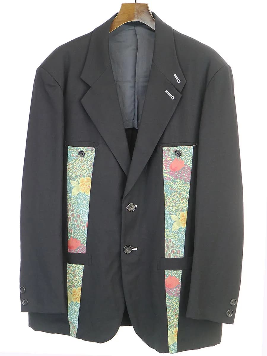 Yohji Yamamoto ヨウジヤマモト プールオム 1999SS カップルズ期 フラワーライン2Bジャケット